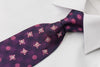 Renoma Men’s Rhinestone Silk Necktie Geometric Dots On 