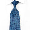 Renoma Men’s Rhinestone Silk Necktie Ovals On Blue With 
