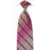 Renoma Men’s Rhinestone Tie Pink Striped On Navy With 