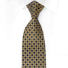 Renoma Men’s Silk Crystal Necktie Gold Interlocking Chains 