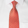 Renoma Rhinestone Necktie Silver Foulard On Red With Silver 