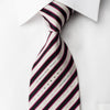Renoma Silk Necktie Blue Red Striped On White With 