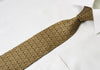Renoma Silk Tie Golden Flur De Lis On Black Silk With 
