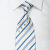 Roberta di Camerino Men’s Rhinestone Silk Necktie Blue 