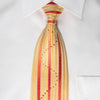 Roberta di Camerino Rhinestone Necktie Orange Yellow White 