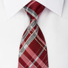 Roberta di Camerino Rhinestone Silk Necktie Burgundy Silver 