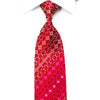 Roberta di Camerino Rhinestone Silk Necktie Cartouche On Red