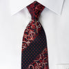 Roberta di Camerino Rhinestone Tie Vines On Burgundy With 