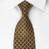 Roberta di Camerino Silk Rhinestone Tie Golden Trellis On 