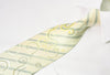 Roberta di Camerino Silk Rhinestone Tie Stripes & Floral On 