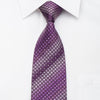 Rogatis Rhinestone Necktie Geometric On Purple With Sparkles