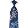Rogers Dail Men’s Crystal Silk Tie Paisley On Navy Sparkling