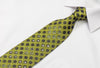 Rogers Dail Men’s Rhinestone Silk Necktie Black Circles On 