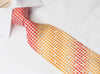 Rogers Dail Men’s Rhinestone Silk Necktie Orange Yellow 