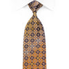 Rogers Dail Rhinestone Silk Tie Orange Gold Geometric On 