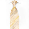 Rubinstein Men’s Crystal Silk Tie Geometric Circles On Peach