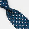 Scotty Dogs Neck Tie On Woven Silk By Renoma Circles On Blue