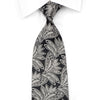 Taiyo Gold Men’s Crystal Rhinestone Necktie Silver A On 