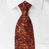 Taiyo Rhinestone Necktie Copper Vines On Brown With Copper 