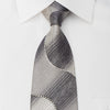 Taiyo Rhinestone Tie Black Silver Waves With Silver Sparkles