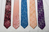 Ten Silk Neckties Lot With Rhinestones - 1