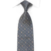 TLS Rhinestone Necktie Silver Trellis On Navy With Sparkles 