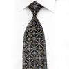 Ungaro Men’s Crystal Rhinestone Silk Necktie Golden 