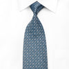 Ungaro Mens Crystal Tie Interlocking Circles On Blue 
