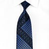 Vito Rufolo Men’s Crystal Necktie Geometric Circles On Navy 