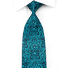 Vito Rufolo Men’s Crystal Rhinestone Silk Necktie Damask On 