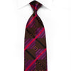 Vito Rufolo Men’s Crystal Silk Tie Purple Brown Black 