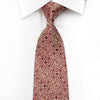 Vito Rufolo Men’s Silk Tie Gold Medallions On Burgundy 