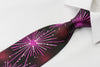 Vito Rufolo Rhinestone Necktie Geometric Design On Purple 