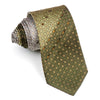Vito Rufolo Rhinestone Silk Neck Tie Green Trellis With 