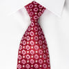 Vito Rufolo Silk Necktie Foulard On Magenta With Rhinestones
