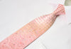 Vito Rufolo Silk Rhinestone Necktie Paisley On Pink With 